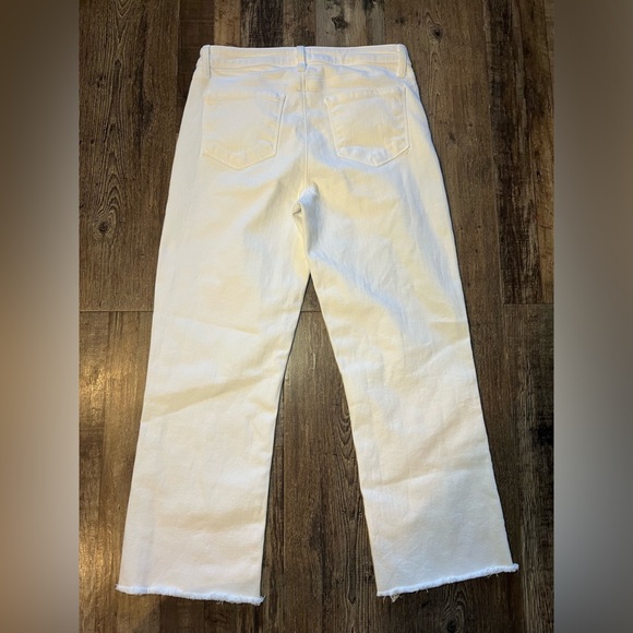 L'AGENCE Wanda Crop Wide Leg Jeans in Blanc Size 27 - Picture 7 of 7